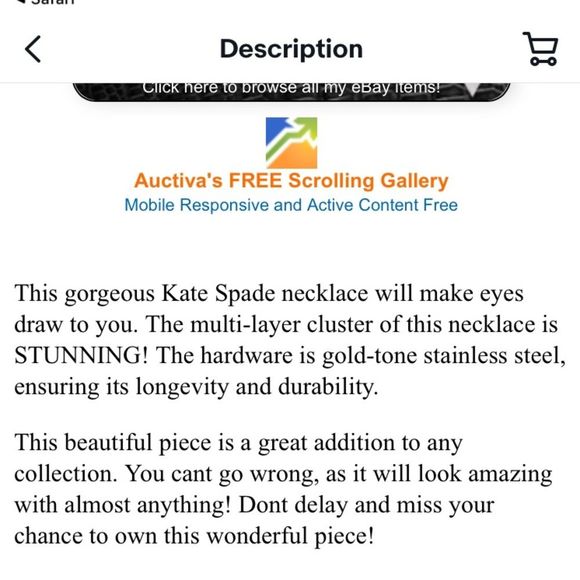 🔥🔥🔥Kate Spade Vegas statement necklace 🔥🔥🔥 - Picture 9 of 11